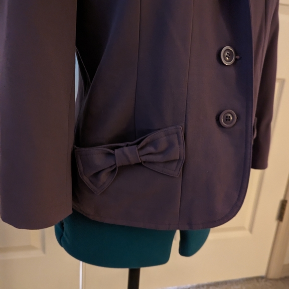 Tara Ryan, Purple blouse/blazer, size 8 - Picture 2 of 5